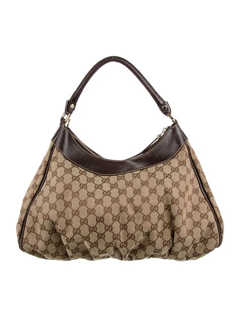 gucci flap hobo shoulder with single strap|Gucci GG Canvas Abbey Small .